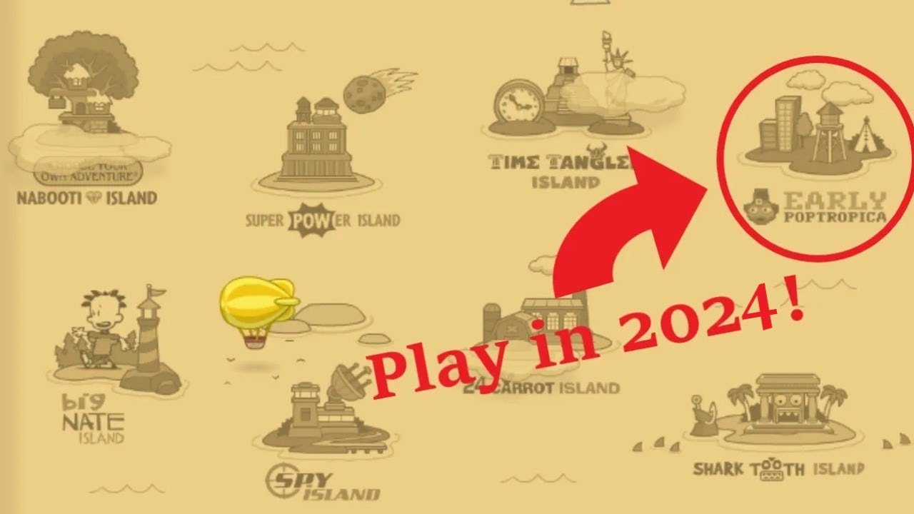 Как играть в Old Poptropica Islands в 2024 году