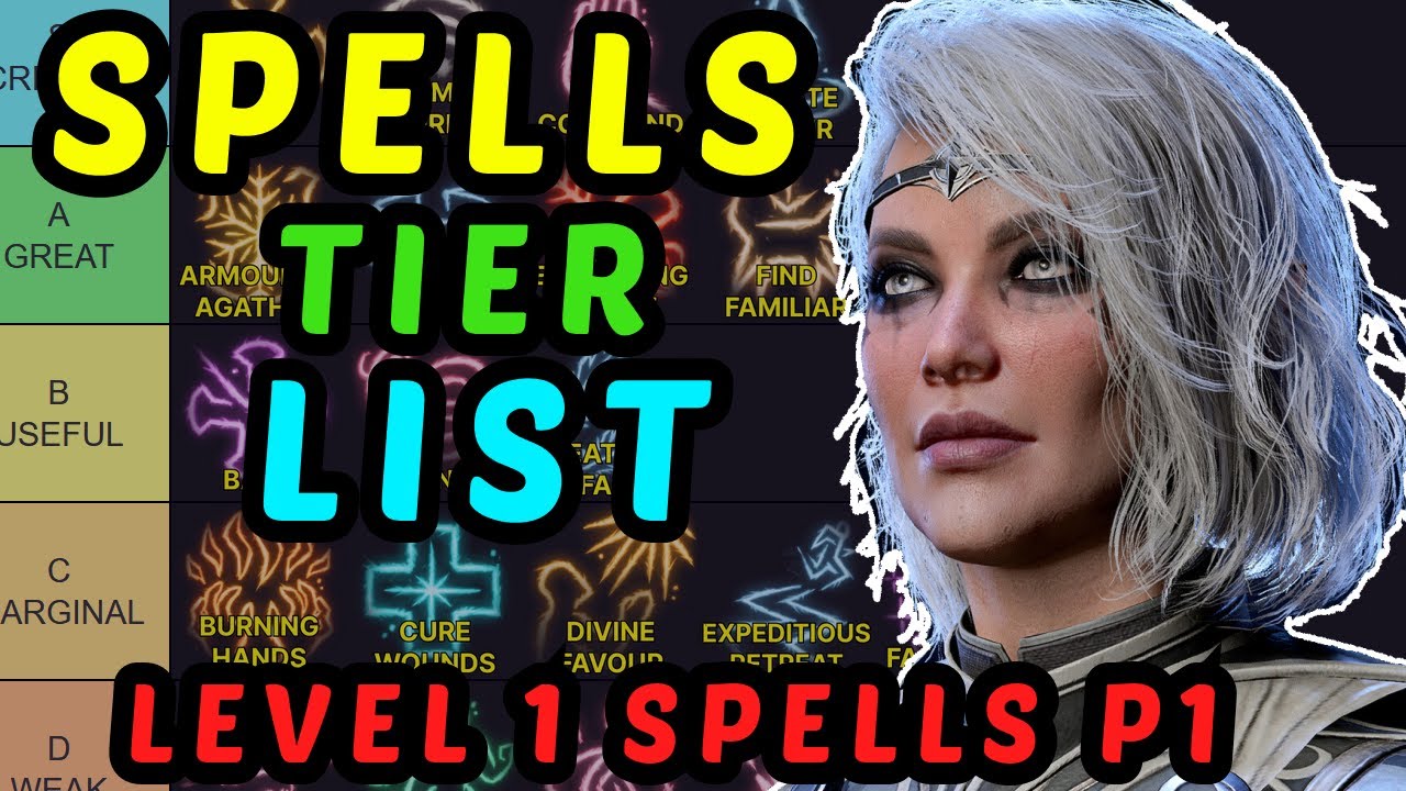 ULTIMATE SPELLS GUIDE - [Updated] BG3 Spells Tier List - Level 1 Part 1