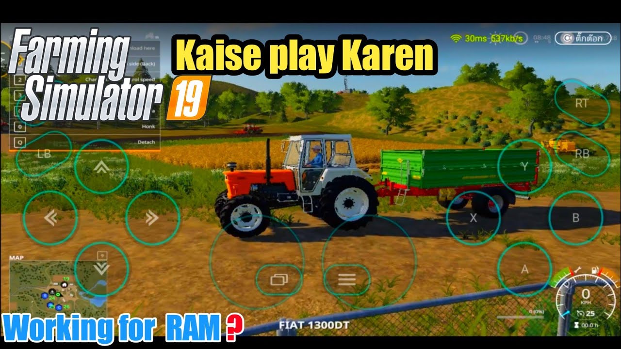 Fs 19 ko mobile mein Kaise play|farming simulator 19 in mobile|How to Fs 19 in Android|Problem FIX