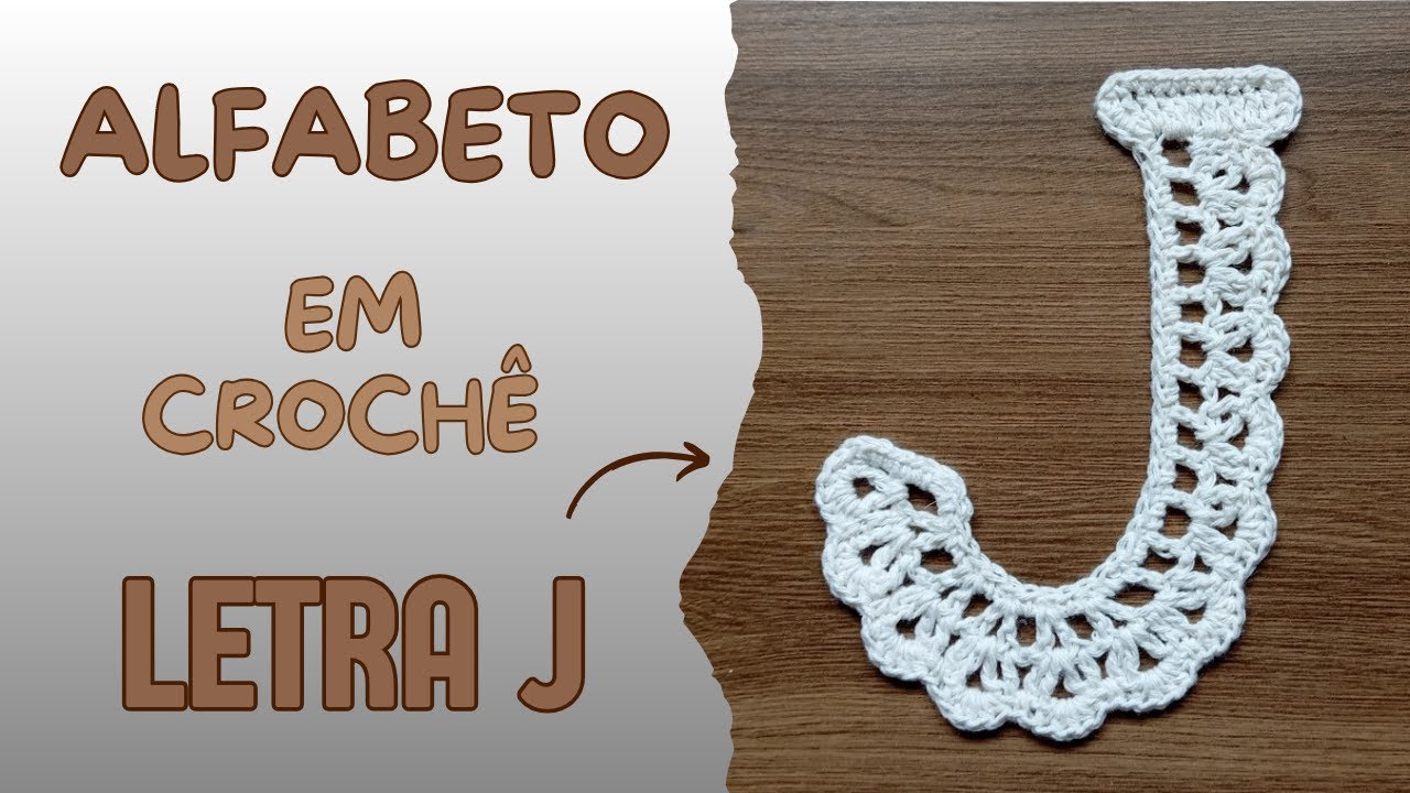 ALFABETO EM CROCHÊ - LETRA J