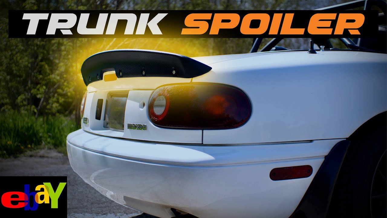OVERLY COMPLICATED Trunk Spoiler Install DIY Miata