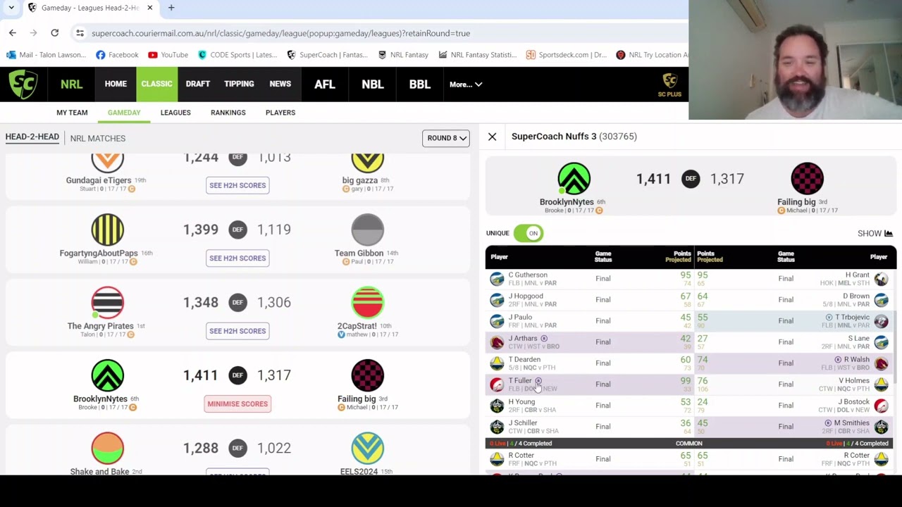 NRL SuperCoach 2024 Round 8 Review - In the Nicho time...again