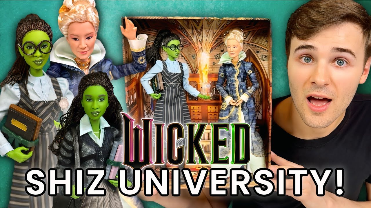 NEW Wicked Dolls! Elphaba & Madame Morrible Mattel Creations Two Pack & Elphaba at Shiz University!