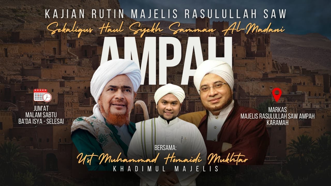 🔴[LIVE] PENGAJIAN RUTIN MALAM SABTU MAJELIS RASULULLAH SAW AMPAH JUM'AT  16 JANUARI 2026