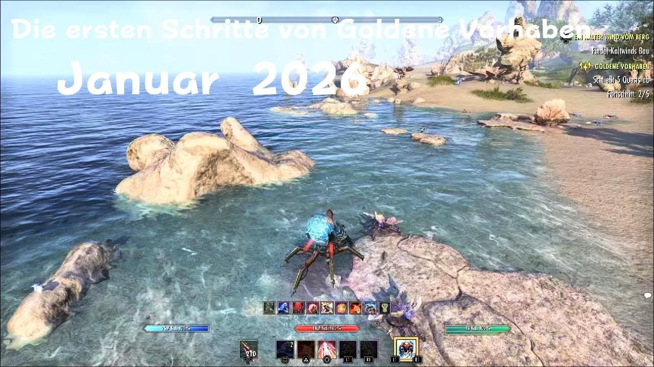 The Elder Scrolls Online Die ersten Schritte von Goldene Vorhaben Januar 2026