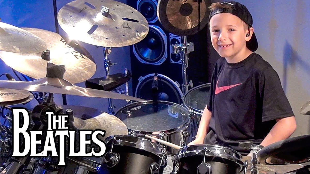 THE END - BEATLES (age 8) Drum Cover by Avery Drummer