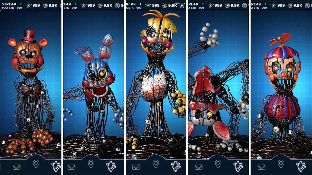 FNAF AR Molten Toy Animatronics Jumpscare & Workshop Animations