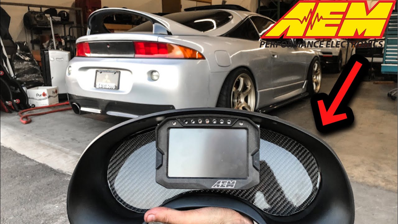 TURBO ECLIPSE ПОЛУЧАЕТ ПРИБОРНУЮ ПАНЕЛЬ И ЭБУ AEM!!