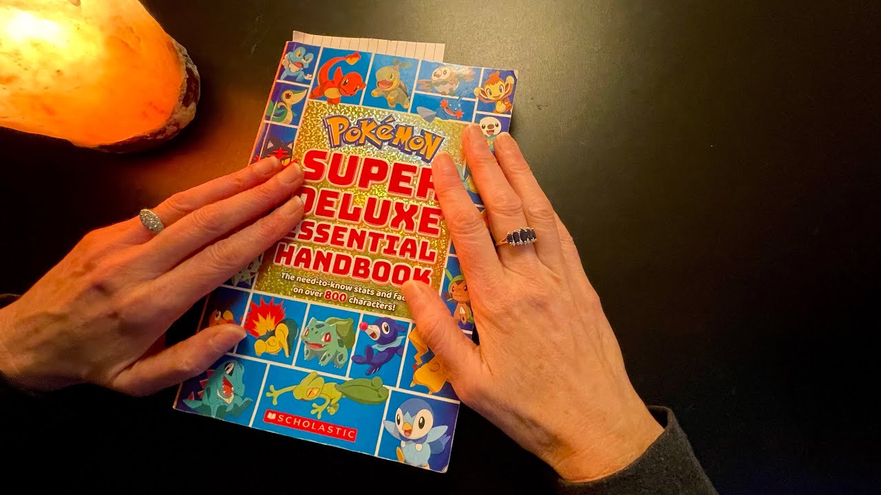 Soft-Spoken ASMR | Super Pokémon Book Flip | Mostly Unintentional Sounds