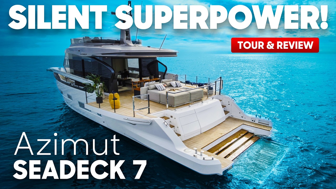 Can a Yacht Be Eco-Luxury? Azimut Seadeck 7 Says YES - Tour & Review