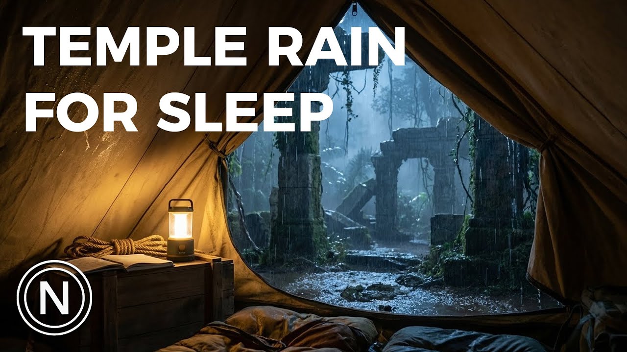 Ancient Temple Ruins at Night Forgotten Ambience for Deep Sleep 10 Hours | 4K