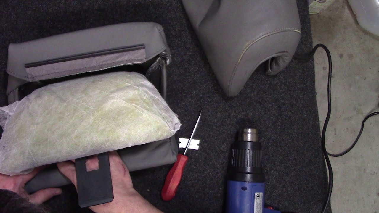 1994 Saab 9000 Project front headrest cover by L-Seat.com