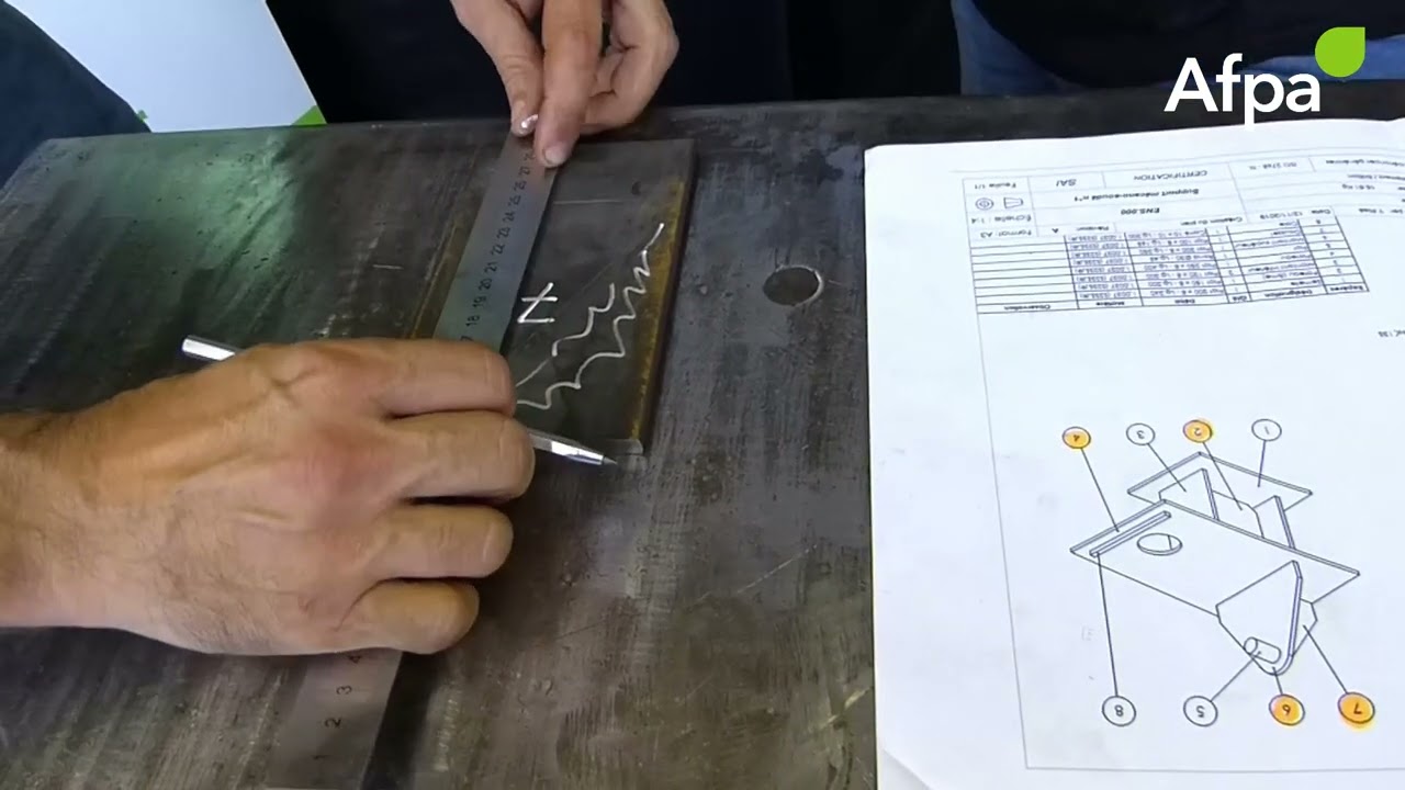 Tracer les élément d'un plan mécano soudé