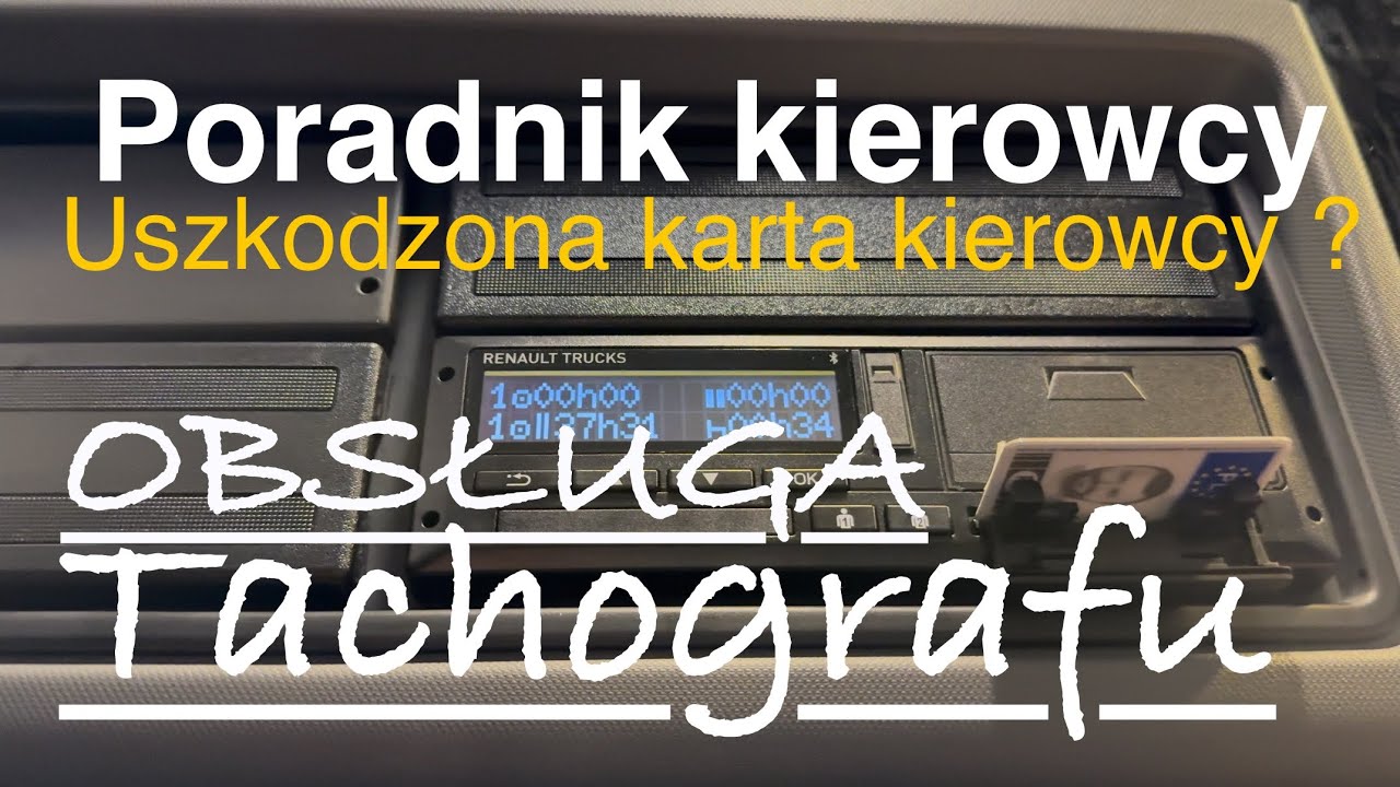 Tachograf- karta kierowcy nie działa? /WJAZD NA PROM itp.
