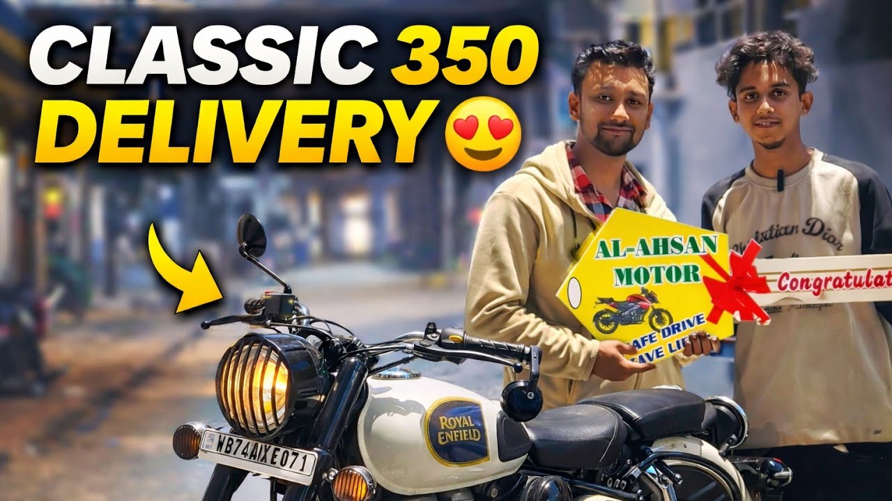 Sapna Poora Hua 😍 | Royal Enfield Classic 350 Delivery | New Bike