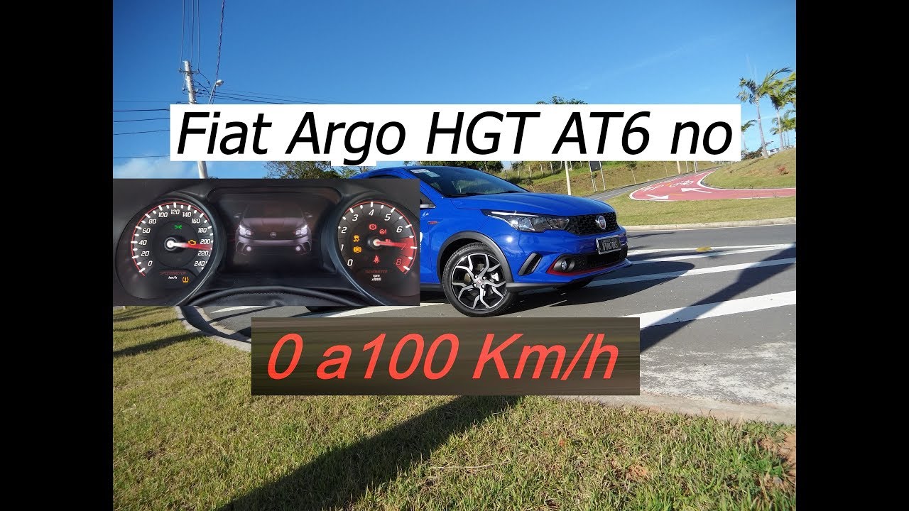 Teste 0 a 100Km/h Fiat Argo HGT AT6 - DTMotors