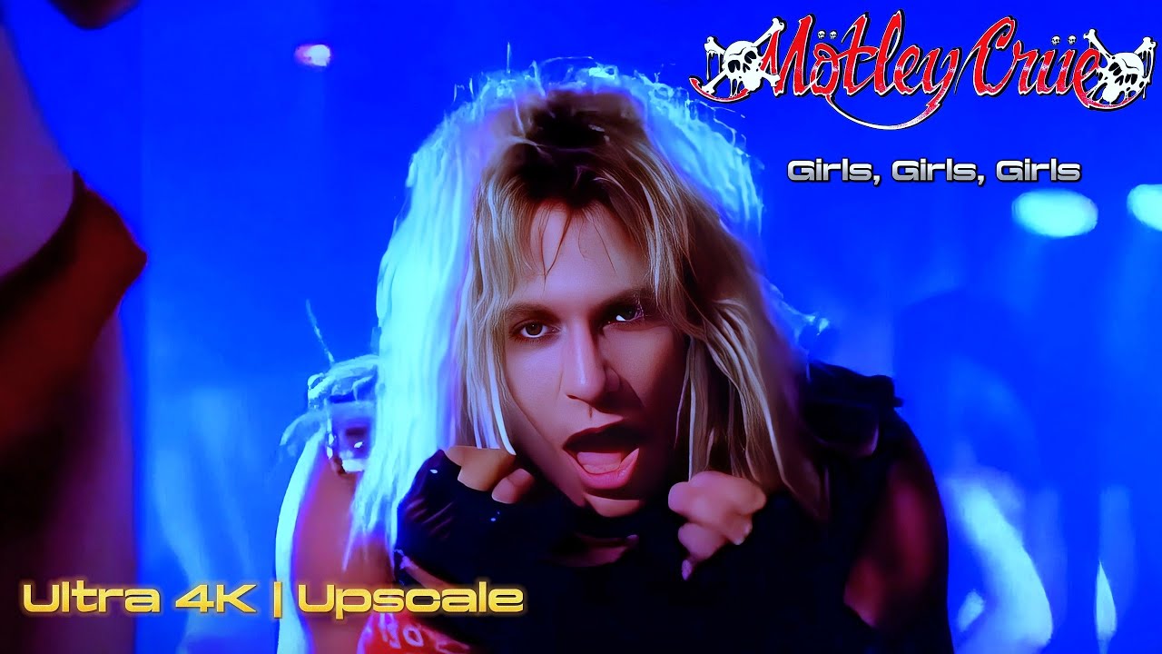 M&ouml;tley Cr&uuml;e - Girls, Girls, Girls (Uncensored Version) Ultra 4K - 60fps [Upscale]