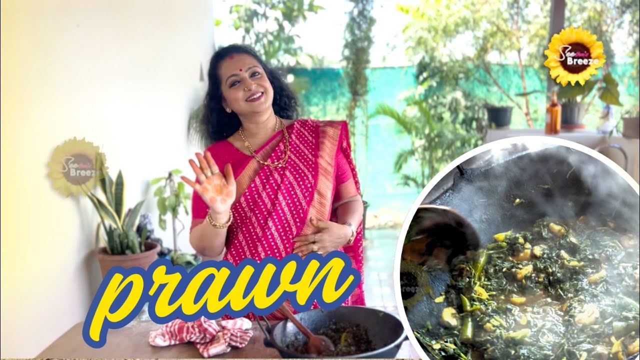 Prawn ciru keerai | seetha'sbreeze