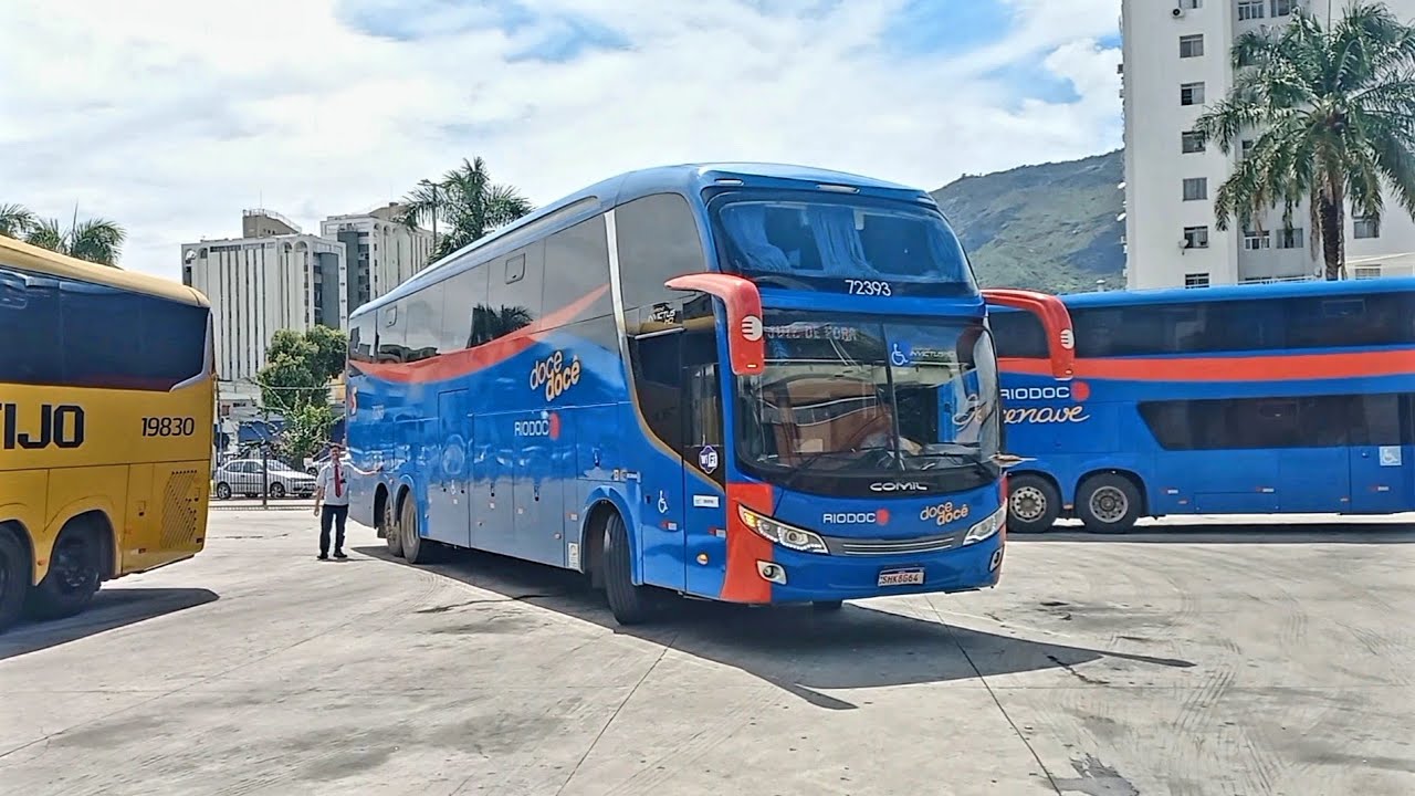 GRANDE MOVIMENTAÇÃO DE ÔNIBUS NA RODOVIÁRIA DE GOVERNADOR VALADARES - RIODOCE, GONTIJO, SARITUR