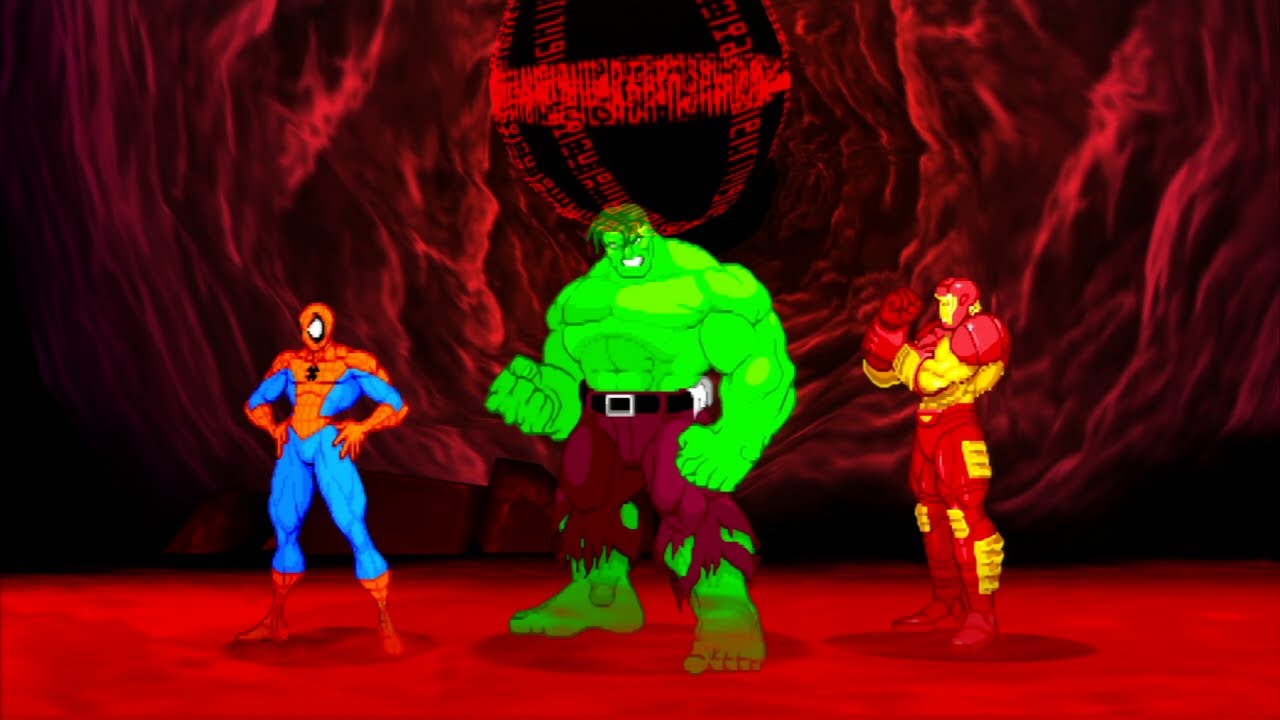 Marvel VS Capcom 2 - Spider-Man/Hulk/Iron Man - Expert Difficulty Playthrough