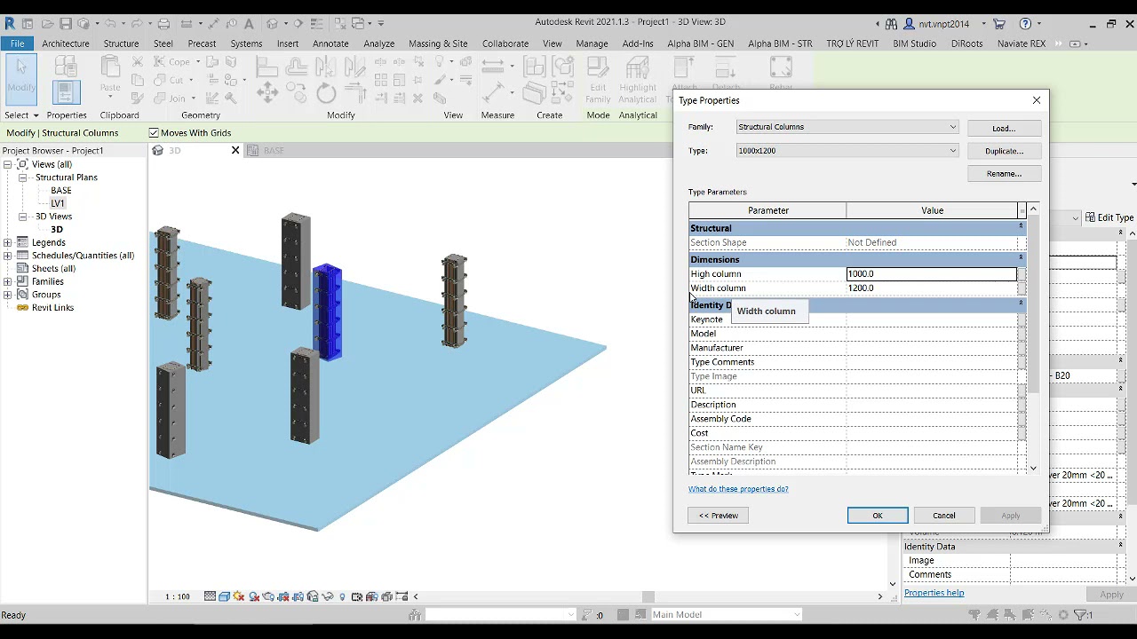 PLACE FAMILY COLUMN FORMWORK BY DYNAMO