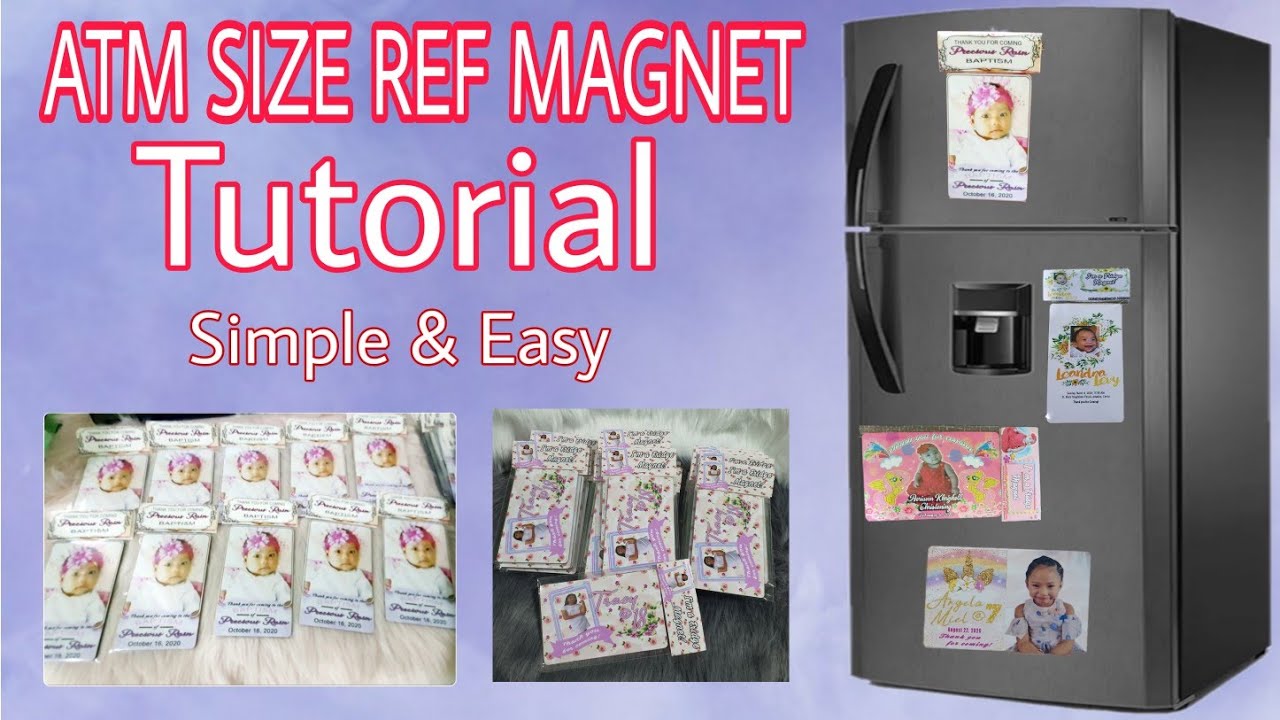 HOW TO MAKE REF MAGNET|STEP BY STEP|TUTORIAL|DIY REF MAGNET|SOUVENIR REF MAGNET|Momshie Jhona