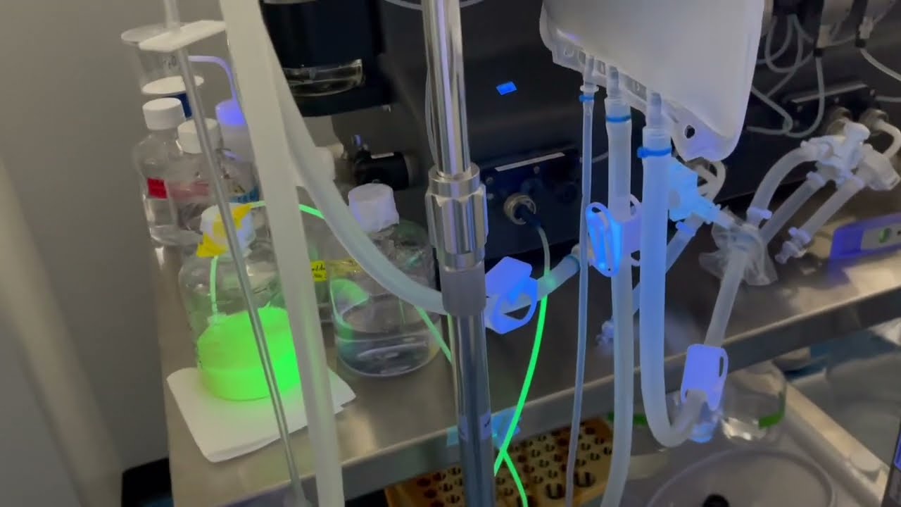 AKTA Pilot - Loading GFP onto a chromatography column