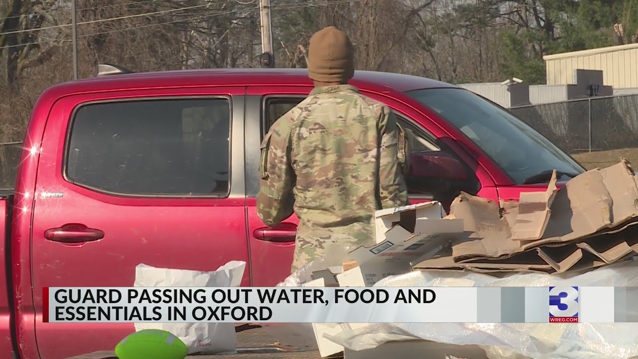 National Guard passes out essentials in Oxford