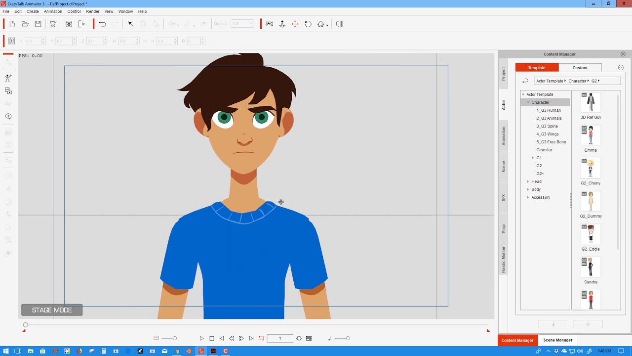 Creating Animated hair for G2 Chracters (CrazyTalk Animator)