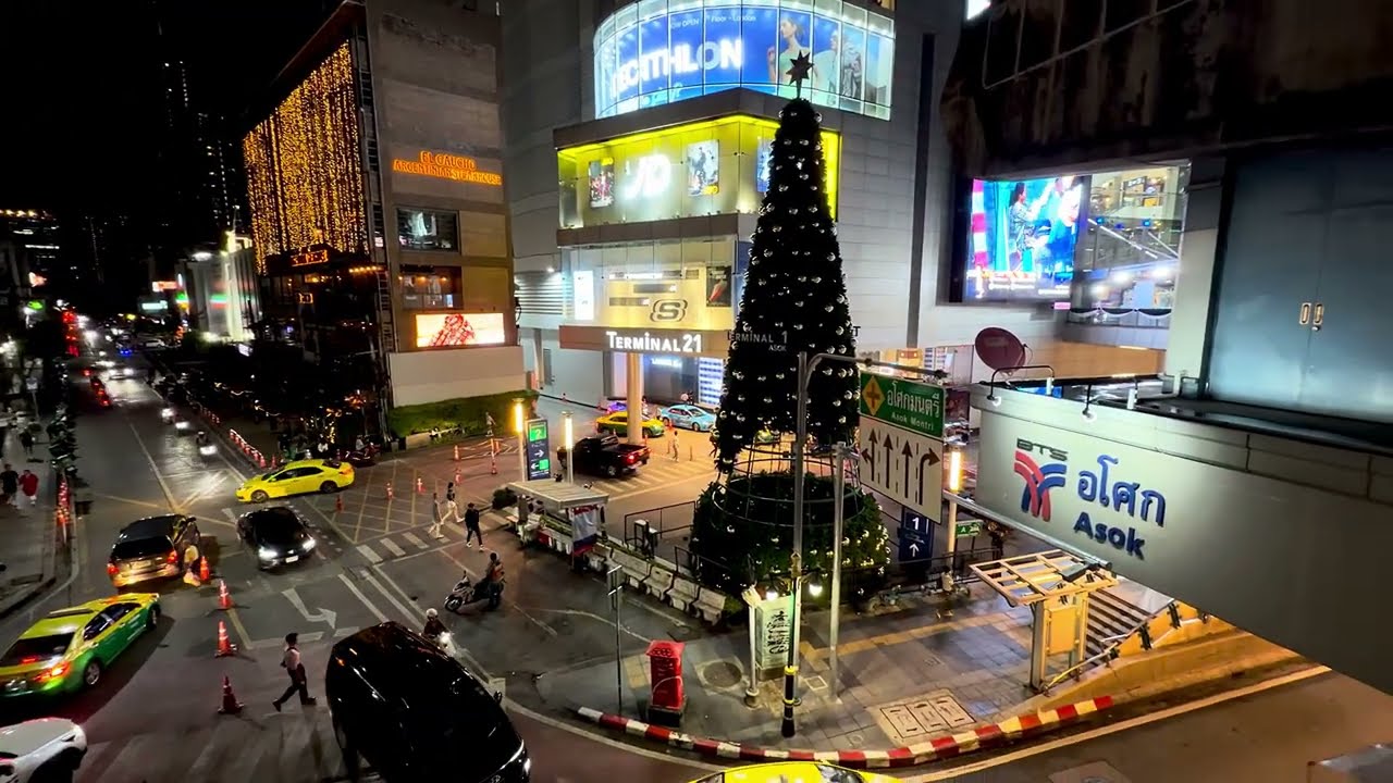 🇹🇭 4K HDR | Night walk in Downtown Bangkok thailand 2025