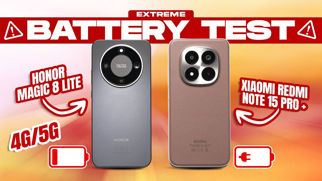 HONOR Magic 8 Lite vs Xiaomi Redmi Note 15 Pro + EXTREME Battery Test