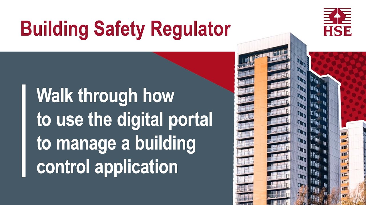 Walk through how to use the digital portal to manage a building control application