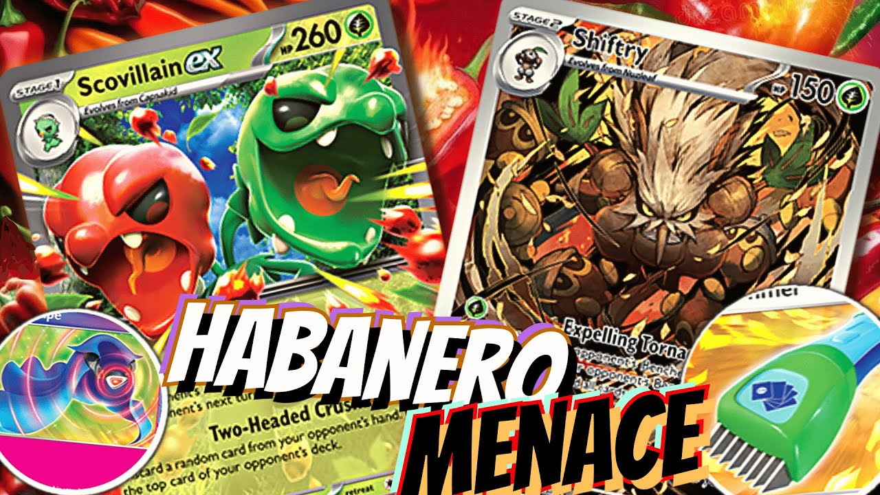 Scovillain ex Deck. 🌶️🧯 Pepper Panic! W/ Eri, Barbaracle & Shiftry. PTCGL Temporal Forces