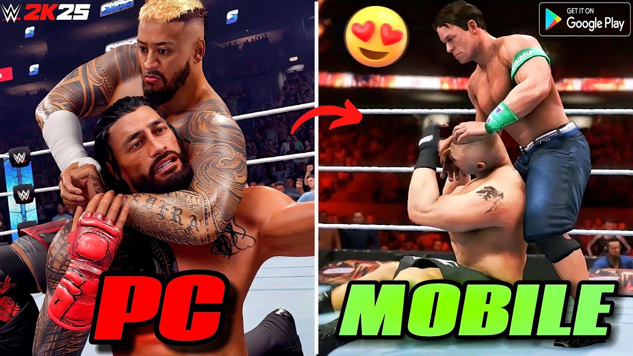 Top 5 Best Games Like WWE 2K25  For Android | Download Now!