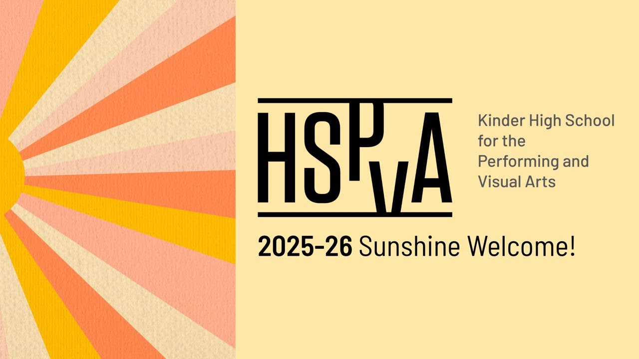 2025-26 Kinder HSPVA's Sunshine Welcome