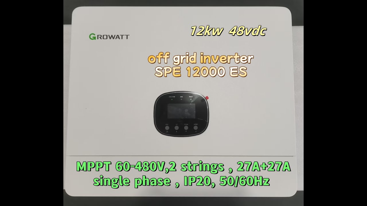 Growatt Inverter 12KW 48VDC SPE 12000 ES