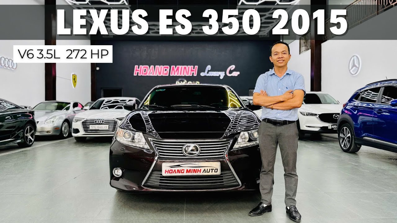 Lexus ES 350 2015 -  Động Cơ V6 3.5L, Odo 70.000 Km, Xe 1 Chủ Từ Đầu, Màu Nâu