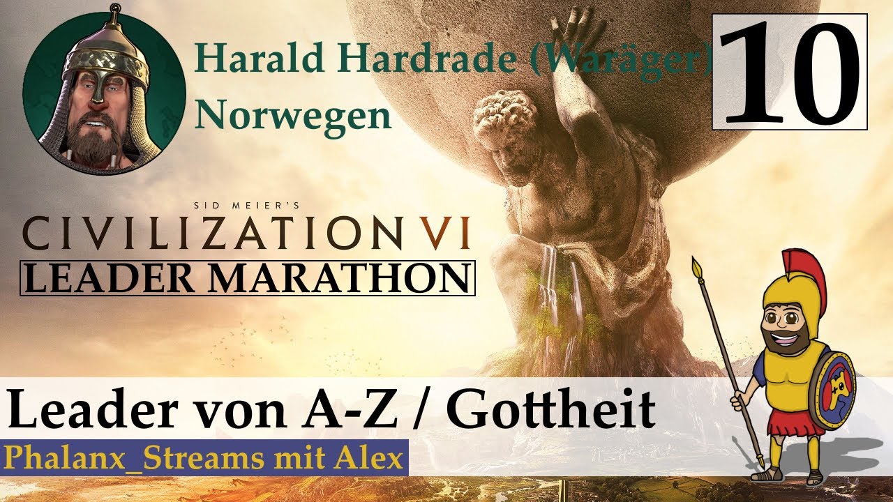 CIVILIZATION 6: Leader Marathon (10) - Harald Hardrade (Waräger) / Norwegen (Deutsch/Gottheit)