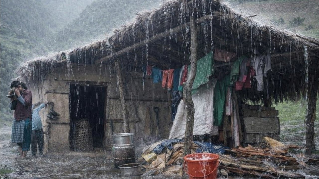 nepali mountain village life during the rainy seasons |most beautiful rainy season documentary video