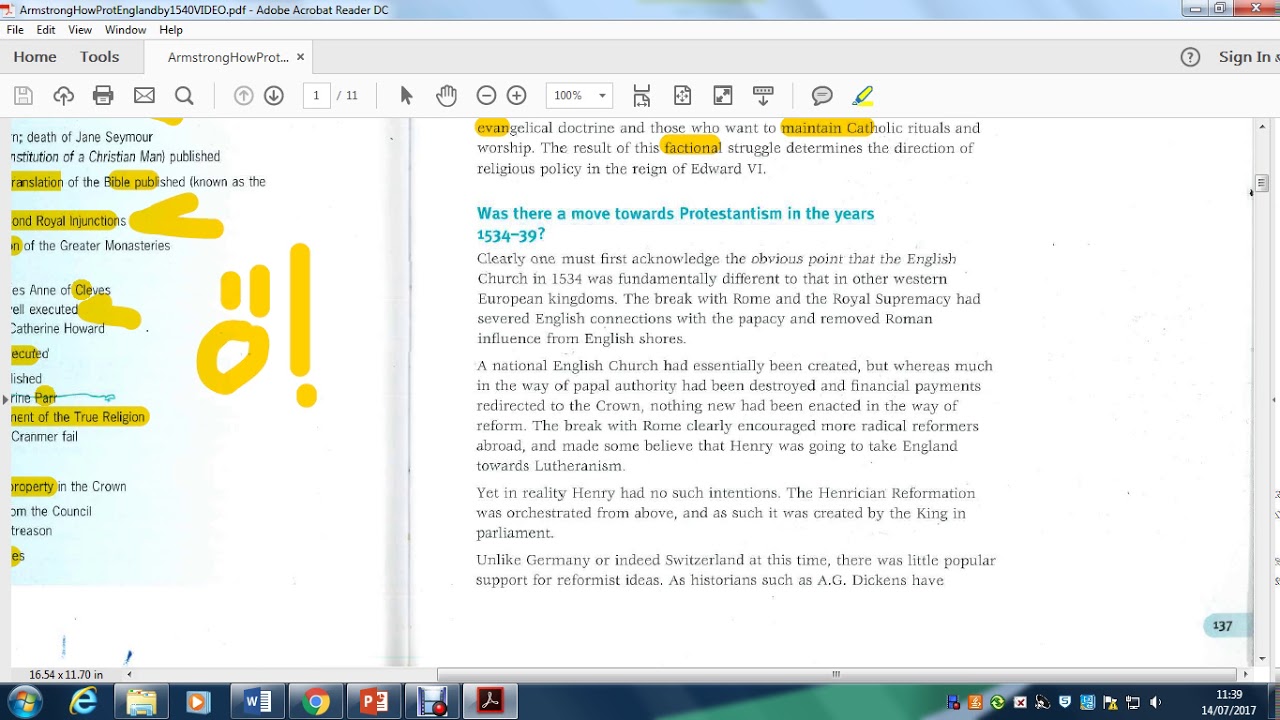 A Level Tudor History - How Protestant Was England By 1540? Part 1