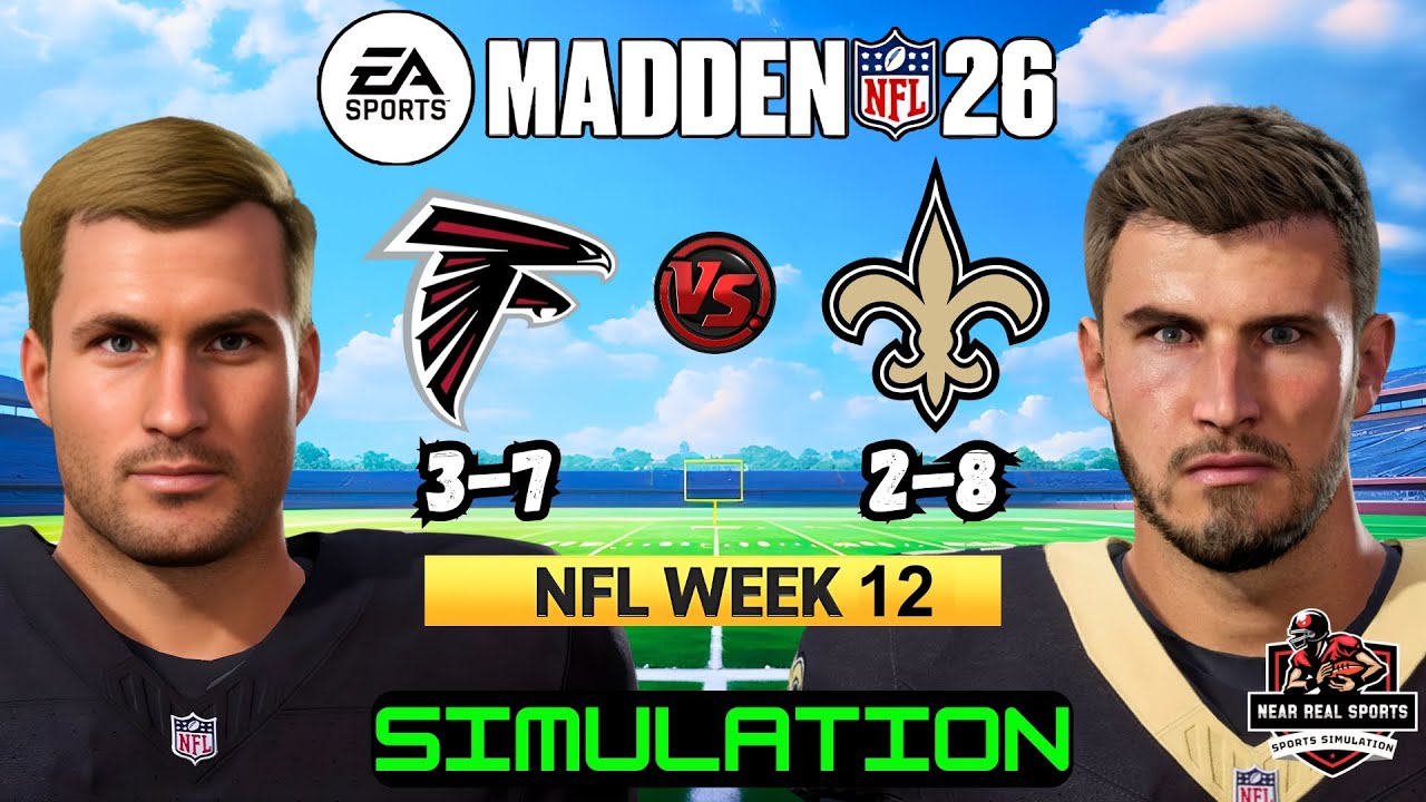 &laquo;Фэлконс&raquo; против &laquo;Сэйнтс&raquo; | Неделя НФЛ 12 | Прогнозы на MADDEN 26