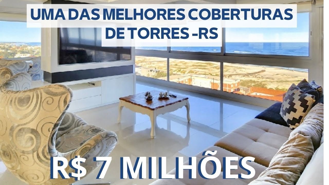 Cobertura Alto Padrão com Vista Eterna para o Mar na Praia Grande em Torres-RS