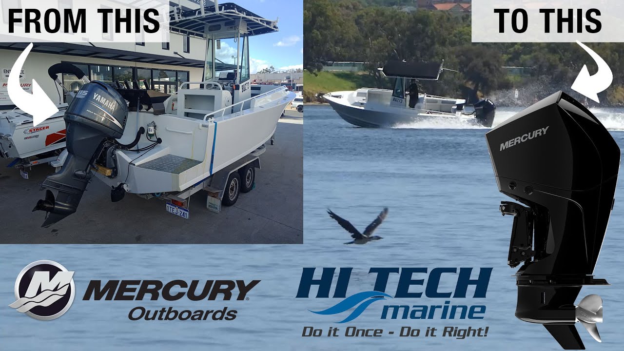 We Repower this Custom Built Aluminium Centre Console with a New Mercury 200hp V6 Fourstroke!