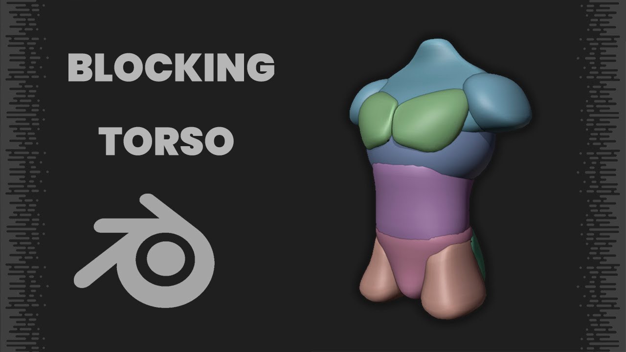 3. BLOCKING TORSO para escultura 4.2 | BLENDER SCULPTING