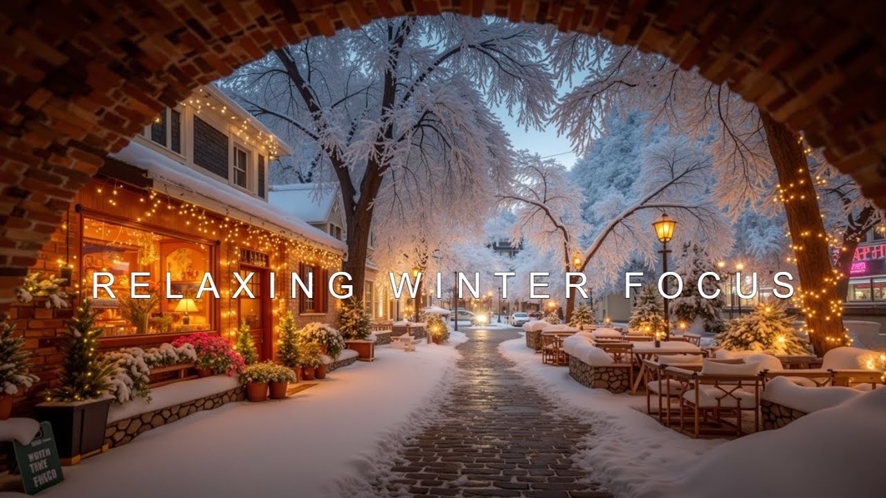 Теплая расслабляющая зимняя праздничная музыка для комфортного обучения