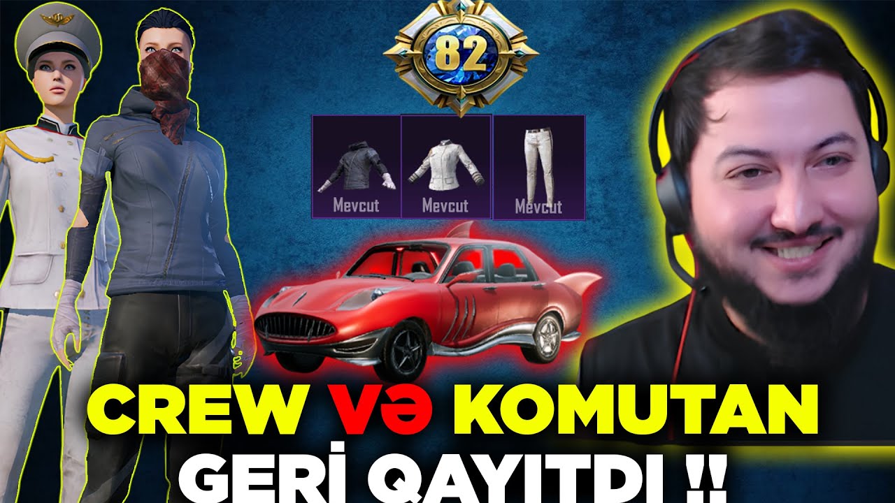 NADİR OLAN CREW VƏ KOMUTAN SETİ QAYITDI😨 ! 40.000 UC YƏ HƏRŞEYİ ALDIQ 😍 ! PUBG MOBİLE ...