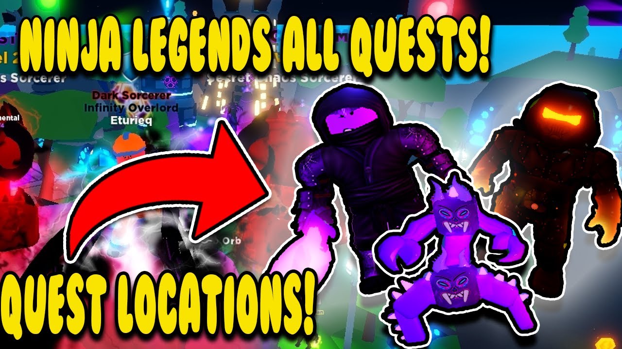 NEW NINJA LEGENDS 2 ALL QUEST LOCATIONS!