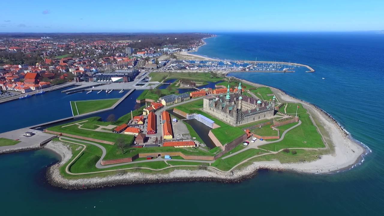 Phantom 3 Pro - Helsingør havn - Kronborg slot