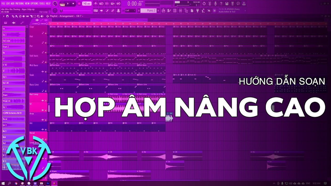 Hướng Dẫn Soạn Hợp Âm Nâng Cao Trong Scale Majo Và Minor Nature | FL Studio | VBK MUSIC