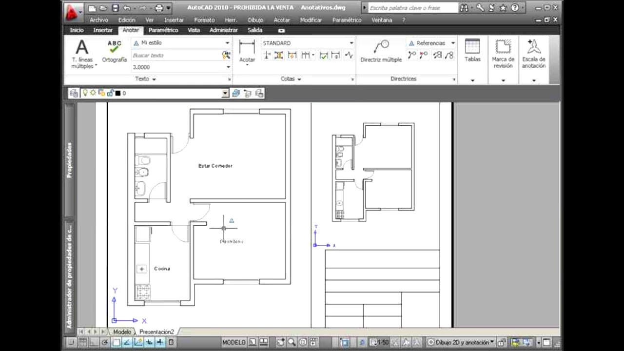 Crear textos anotativos en AutoCAD